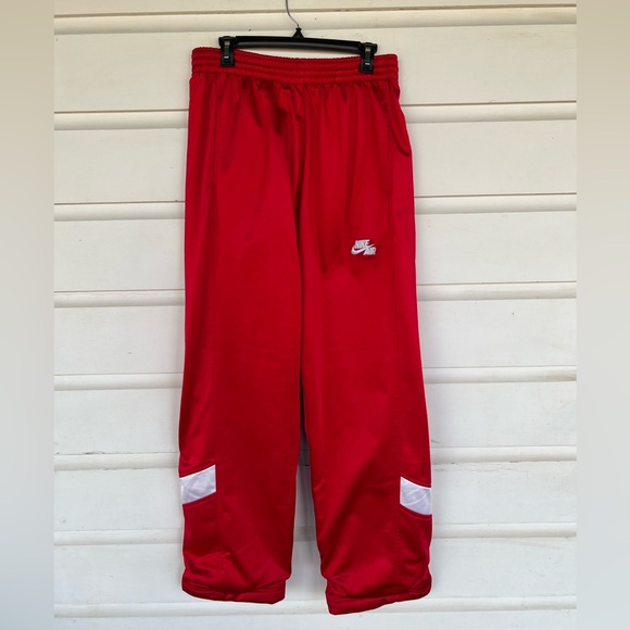 Nike Air Men’s Red Reflective Drawstring Sweatpants with Pockets Size Large Tall - Picture 3 of 7